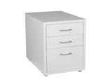 Levede 3 Drawer Office Drawers Cabinet White HO0401-WH