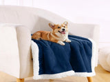 Dog Blankets for Small Dogs - Waterproof Cat Blanket Washable - Fleece Puppy Blanket, Soft Plush V1192-AZ-W-3614