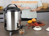 Stainless Steel Insulated Beverage Dispenser, 9.2 Liter, Thermal Hot and Cold Drink Server Dispenser V952-YLHLQQYX12L0TQWXUV0