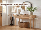 Artiss Console Table 2 Rattan Drawers FURNI-E-RAT-TAB90-WD