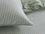 Accessorize Sanford Green Striped Pattern Quilt Cover Set Double V442-HIN-QUILTCS-SANFORD-GREEN-DS