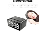 Wireless Charging Bluetooth Speaker with LED Digital Alarm Clock and FM Radio V1263-JX-6729