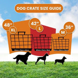 Little Buddies Royale 36in Foldable Pet Wire Dog Crate Enclosure - Medium D0677