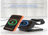 YF3 25W Foldable Rotatable Wireless Charger 3 in 1 Multi Device Charging Dockwhite V1300-YF3-25W-WHITE