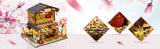 Dollhouse Miniature with Furniture Kit Plus Dust Proof and Music Movement - Asia V178-13837