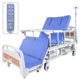 EQUIPMED Electric 8 Function Medical Bed , w/ Mattress & Over Bed Table, Adjustable Back and Leg V219-BNSADBEQE07A