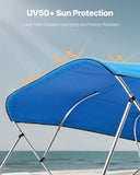 VEVOR 4 Bow Boat Bimini Tops 96"LxW Awning Top Replacement Pacific Blue V952-4GCYZYP96971V14FIV0