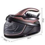 Professional Steam Iron with Ceramic Soleplate and 1.5L Detachable Water Tank for Home Use, Vertical V1341-ZY-9X4CJCSD-ROSEGOLD