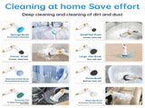 Electric Spin Scrubber with 8 Brush Heads Cordless Cleaning Brush Scrubber 3 Adjustable Handle IPX7 V1294-YM0901-H49040