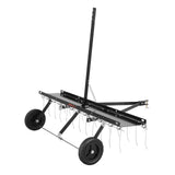 Tow Behind Dethatcher, 1219mm Tow Dethatcher with 24 Spring Steel Tines, Lawn Dethatcher Rake for V952-QXSCJ48QYGLJ9DV44V0