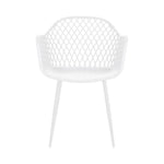 Gardeon 4PC Outdoor Dining Chairs PP Lounge Chair Patio Furniture Garden White ODF-CHAIR-PP130-WH-4X