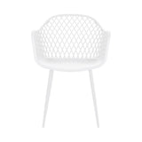 Gardeon 4PC Outdoor Dining Chairs PP Lounge Chair Patio Furniture Garden White ODF-CHAIR-PP130-WH-4X