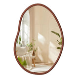Large Wooden Frame Wall Mirror - Entryway & Hall Decor V767-YSJ-X112L-V1