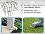 2 Pack Square Gutter Downspout Guard, 304 Stainless Steel Leaf Debris Strainer for 2 x 3 Inch V1189-LC-LY-00147