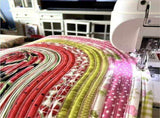 4 Rolls JellyRoll Batting Strip 2 1/4 Inch Total 200 Yards Cotton Blend Batting on A Roll, Flexible V1369-AZ3-W-11346