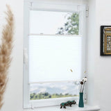 No Drill Honeycomb Pleated Blinds Cordless Blackout Cellular Shades for Windows, Thermal Insulated V1366-AZ2-W-16538