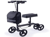 Equipmed Knee Scooter Walker, Dual Brakes - Bag - Broken Leg Ankle Foot Mobility - Crutches V219-HELKNSEQS1KB