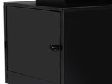Levede Bedside Table USB Charger Outlet RGB Black NI1049-BK