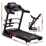 Everfit Treadmill Electric Home Gym Fitness Exercise Machine w/ Sit Up Bar 480mm TMILL-480-M804-SUB-AB