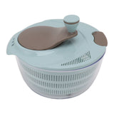 Salad Spinner Plastic Time Saving Fast Mixing Washable Rotatable Veggie Washer for Kitchen Blue V1294-YM0703-3118230005512