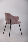 Set of 6 Dining Chairs with Corduroy Cord Fabric in Pink V563-68405_3X