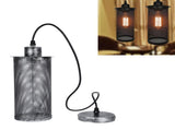 Industrial Style Mesh Lampshade E27 Iron Art Pendant Light Shade for Bar Cafe AC85265VRetro Silver V1294-YM0901-3119210017212