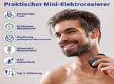 Mini RGB Electric Shaver for Men, Wet & Dry Beard Razor for Travel V1263-JX-4038