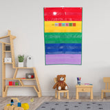 Multi-Color PVC Pocket Chart Organizer for Classroom, Office, and Home Use - and Versatile Storage V1366-AZ2-W-12060