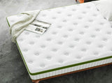 Artiss Single Bed Frame with Hybrid Mattress Set 30cm Medium Firm Platform Headboard Boucle BFRAME-SET-NEO-TED-S