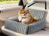 Pawz Dog Car Seat Booster Portable Travel Safety Cosy Pet Bed Washable Non Slip PT1387-GY-AU