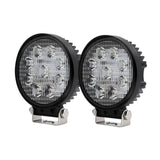 Giantz Pair LED Driving Lights 4.5 Inch Flood Spot Lights Car Truck SUV 12V 24V CAR-DL-LED-RO-5-SET-BK