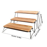 Wood Tray for Display Wood Rustic Style 1 Set V1369-AZ3-W-20599