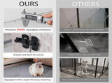 Large Dog Indoor Whelping Box, Tempered Glass & MDF V178-66976