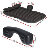 Weisshorn Car Mattress 134x78 Inflatable SUV Back Seat Camping Bed Black CB-MT-132X80X45-BK