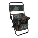 Foldable Camping Chair with Integrated 10L Insulated Cooler Bag - Camouflage color V888-ELOSUNG26698