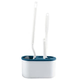 4 Pieces Toilet Bowl Brush Set Punch Free Wall Mounted Toilet Brush Holder with 3 Brush for Bathroom V1294-YM0703-3117230080911