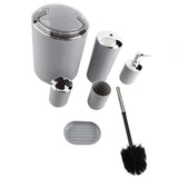6pcs/set Bathroom Accessories Set Toothbrush Holder,Trash Can,Soap Dispenser V1294-YM0901-JY20664-03