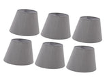 6 Pcs Cloth Lamp Shade Good Light Transmission E14 Candle Bulb Lamp Cover Classic Fabric Lampshade V1294-YM0718-3119220085211