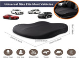 Memory Foam Car Seat Cushion 42x42x10cm Grey - Comfortable Support for Car Seats V1258-DP02-BOL-632