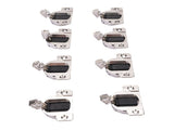 8Pcs 110 Degrees Screw On Self Closing Compact 33 Hinge Zinc Alloy Sturdy Structure Cabinet Door V1294-YM0901-3114250037311