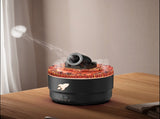 Black Creative Cannon-Shaped Aromatherapy Diffuser with Colorful LED Lights, 280ml Ultrasonic V888-ELOSUNG13546