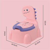 Baby Potty Toilet Cartoon Dinosaur Training Potty Toilet Toddler Potty Chair with Rubber Base Toilet V1370-AZ4-17477