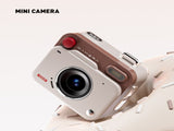 Khaki brown Retro Mini Digital Camera Keychain - 48MP Portable Pocket Camcorder with 1080p HD Video V888-ELOSUNG34848