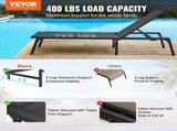 Chaise Chair Outdoor, Aluminum Patio Chair with Adjustable 5-Position, Folding Pool V952-JSTYGDTYSHSKFZGT3V0