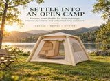 Weisshorn Inflatable Camping Tent Dual End Doors Arched Windows 300x400cm XFSK-KH-DD-DW