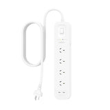 Belkin SurgePro 4-Outlet Surge Protector with Dual USB-C 30W Ports - White , 2M Power V1202-V2-MPA-SRB005AU2M