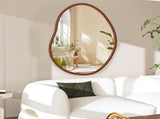 Wooden Frame Wall Mirror - Entryway & Hall Decor V767-YSJ-X112S-V1