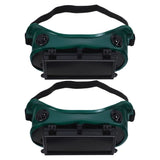2Pcs Goggles For Science Dark Green Plastic Eye Protection For Workers V1192-AZ-W-22290
