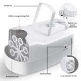 Bubble Machine, Automatic Bubble Blower Machine, Portable Bubble Maker for Outdoor and Indoor Use, V1192-AZ-W-3892