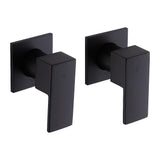 Bathroom Shower Bath Hot and Cold Square Mixer WATERMARK Certified in Black V63-847901